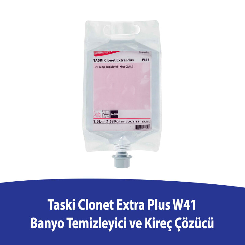 Diversey Taski Clonet Extra Plus W41 Banyo Temizleyici ve Kireç Çözücü 1,5 L