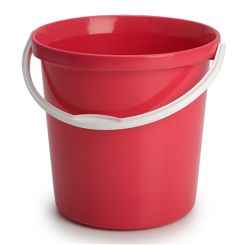 Bora Plastik Modern Kova, No: 5, Kapaksız, 17 L, Kırmızı