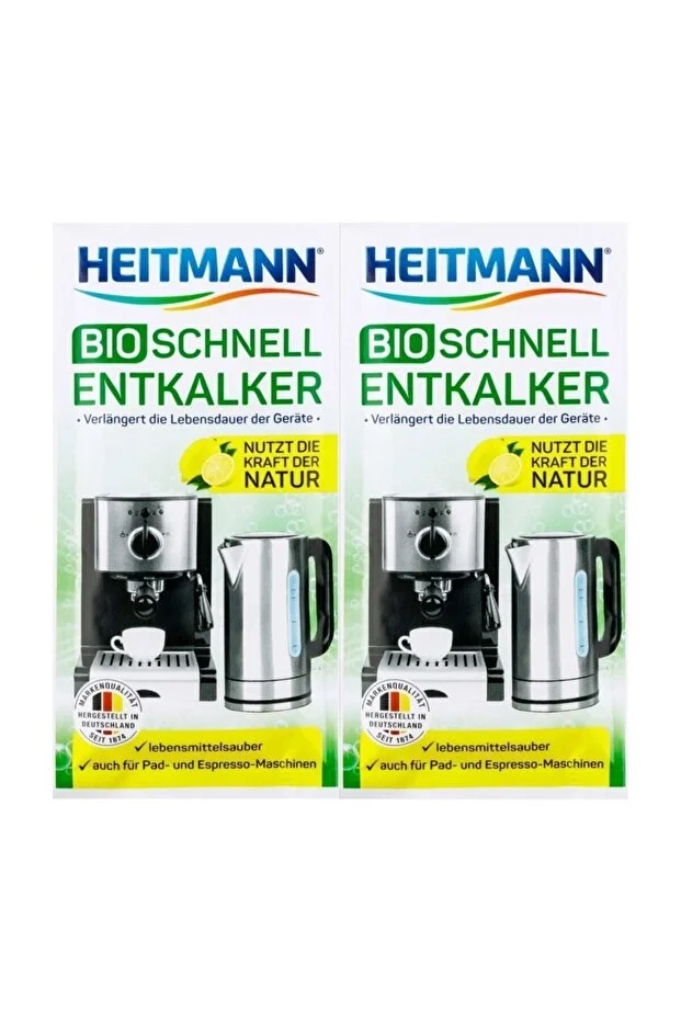 HEITMANN Kahve Makinesi Kettle Bio Toz Kireç Çözücü 2x25 gr